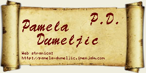 Pamela Dumeljić vizit kartica